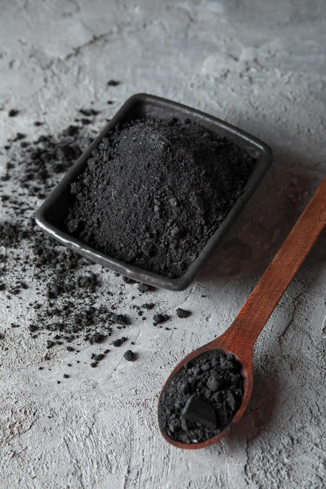 A picture of activated charcoal